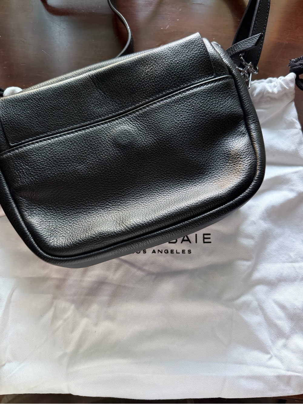 Mina Baie Black Crossbody Bag - gunmetal hardware - Picture 2 of 4